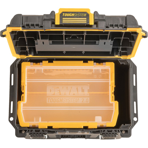 Boîte &agrave; outils compacte et profonde ToughSystem 2.0, 10" x 15-7/20" x 13-4/5", Noir/Jaune Meunier Outillage Industriel