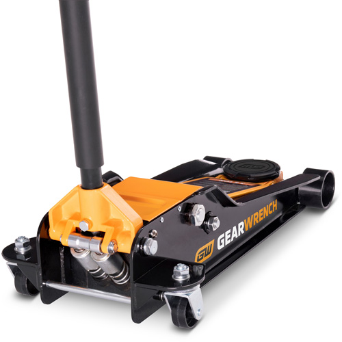 Low Profile Floor Jack, 3.5 Ton(s) Capacity, 3-3/4" Lowered, 21-3/4" Raised, Manual Hydraulic Meunier Outillage Industriel