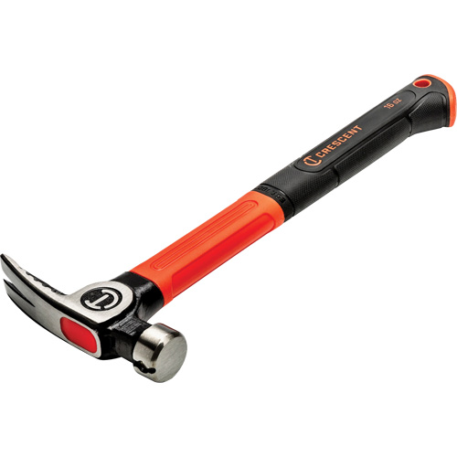 General Purpose Hammer, 16 oz., Fibreglass/Cushion Handle, 14" L Meunier Outillage Industriel