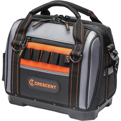 14" Tradesman Closed Top Tool Bag, Polyester, 32 Pockets, Black/Grey Meunier Outillage Industriel