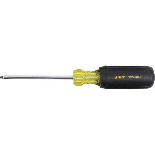 JKSR-2 Square Screwdriver, #2 Tip, Round, 4" L, Cushion Grip Handle Meunier Outillage Industriel