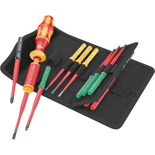 Jeu de lames Kraftform Kompakt &agrave; couple VDE 15-morceaux, 1000 V Meunier Outillage Industriel