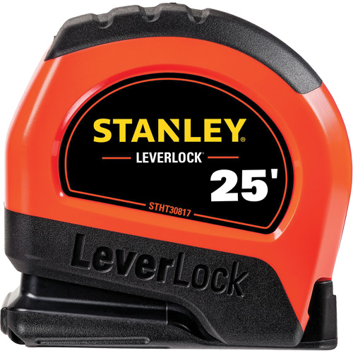 Ruban &agrave; mesurer haute visibilit&eacute; LEVERLOCK, 25', Marques de goujon Imp&eacute;rial Meunier Outillage Industriel