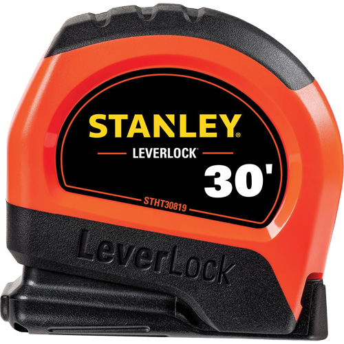 Ruban &agrave; mesurer haute visibilit&eacute; LEVERLOCK, 30', Marques de goujon Imp&eacute;rial Meunier Outillage Industriel