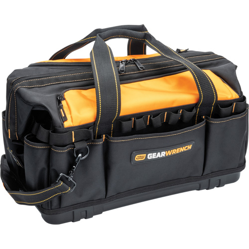 Professional 20" Tool Bag, Nylon, 33 Pockets, Black/Orange Meunier Outillage Industriel