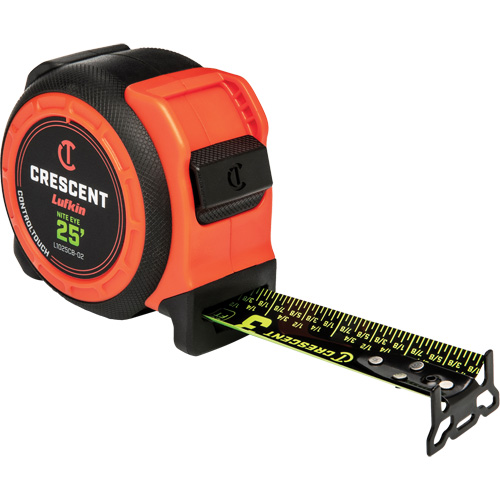  Ruban &agrave; mesurer CONTROLTOUCH NITE EYE, 1-3/16" x 25', Marques de goujon SAE Meunier Outillage Industriel