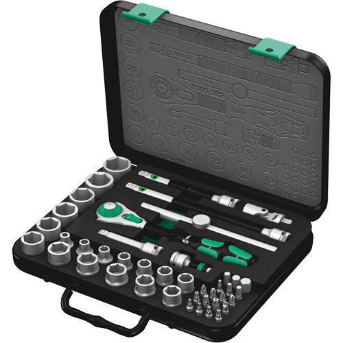 Jeu de cliquets rapides Zyklop 8100 SB 2, 43 Mcx, Prise de 3/8" Meunier Outillage Industriel