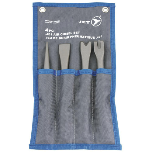 Jeu d'embouts pour marteaux burineurs en acier &agrave; usage intensif PACS-4 Meunier Outillage Industriel