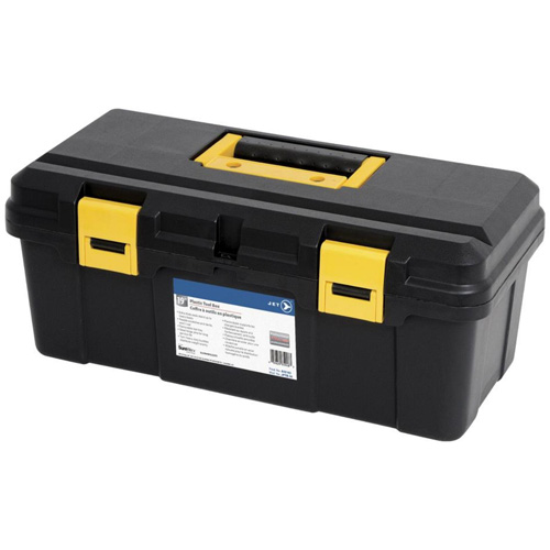 Coffre &agrave; outils portatif en plastique JPTB-19, 19" la x 9" p x 8" h, Noir Meunier Outillage Industriel