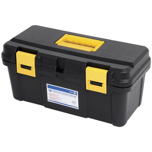 Coffre &agrave; outils portatif en plastique JPTB-16, 16" la x 8" p x 7-1/2" h, Noir Meunier Outillage Industriel