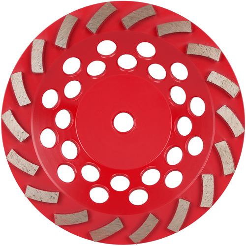 Meule boisseau diamant&eacute;e &agrave; 18 segments Turbo DIAMOND MAX Meunier Outillage Industriel