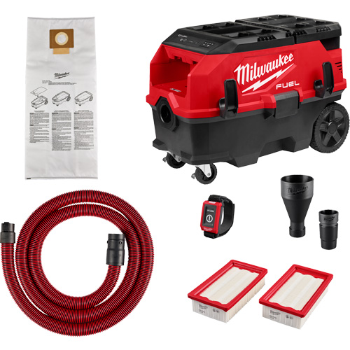 M18 FUEL 9 Gallon Dual Battery Dust Extractor with PACKOUT Compatibility and VACLINK Kit, 27-3/4" x 19" Meunier Outillage Industriel
