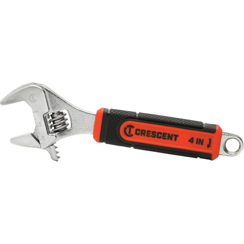Cl&eacute; ajustable avec m&acirc;choire &agrave; ajustement rapide Quick-Fit, 4" lo, la max. 9/16"/14 mm, Chrome Meunier Outillage Industriel