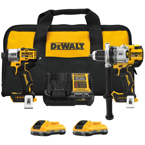 MAX* XR&reg; 3-Speed Hammer Drill & Impact Driver 2-Tool Combo Kit with XR POWERPACK Batteries, Lithium-Ion, 20 V Meunier Outillage Industriel