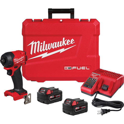 Trousse visseuse hydraulique &agrave; prise hexagonale SURGE M18 FUEL , 1/4", 1000 lb-po Couple max., 18 V, Lithium-ion Meunier Outillage Industriel