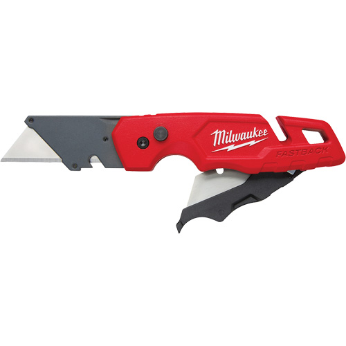 Couteau utilitaire pliant FASTBACK avec rangement pour lames, poign&eacute;e en M&eacute;tal Meunier Outillage Industriel