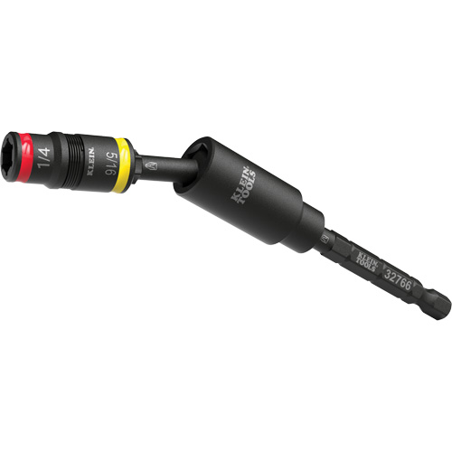 Douille r&eacute;versible &agrave; impact avec adaptateur pivotant, Hexagonale, Prise 1/4", 3 mr Meunier Outillage Industriel