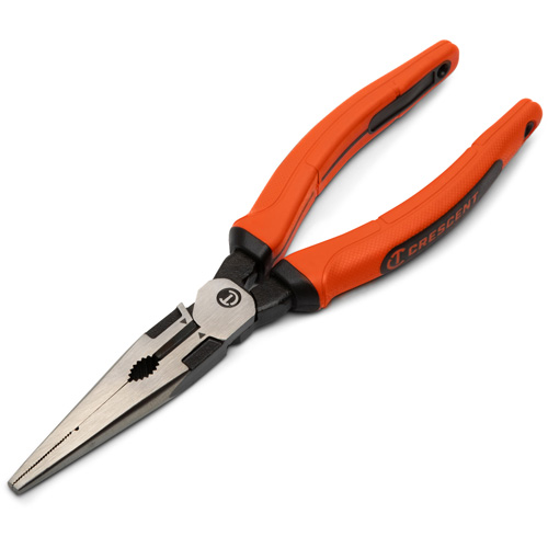 Pince &agrave; bec long Z2 avec poign&eacute;e &agrave; prise en cuir double mat&eacute;riau, 8" lo Meunier Outillage Industriel