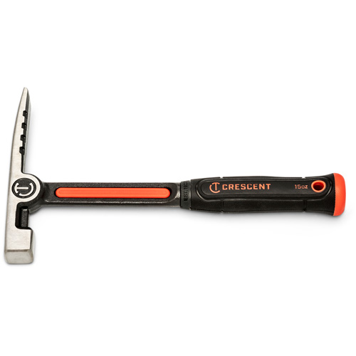 Brick Hammer, 15 oz., Solid Steel Handle, 7" L Meunier Outillage Industriel