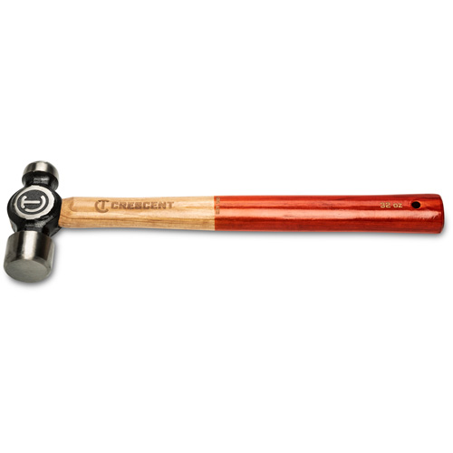Marteau &agrave; panne ronde, Poids de la t&ecirc;te 32 oz, Face Poli, Prise Bois Meunier Outillage Industriel