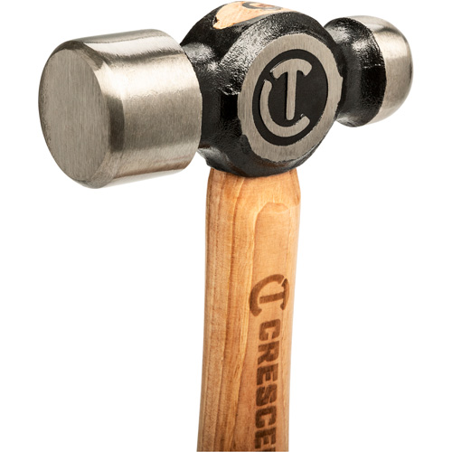 Marteau &agrave; panne ronde, Poids de la t&ecirc;te 32 oz, Face Poli, Prise Bois Meunier Outillage Industriel