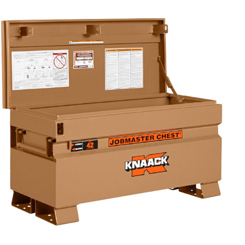 Model 42 Jobsite Chest with Padlock, 42" x 19" x 23-3/8", Steel, Tan Meunier Outillage Industriel