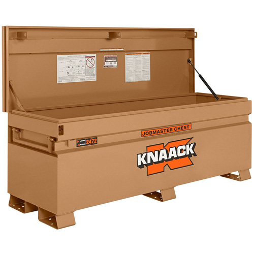 Model 2472 Jobsite Chest with Padlock, 72" x 24" x 28-1/4", Steel, Tan Meunier Outillage Industriel