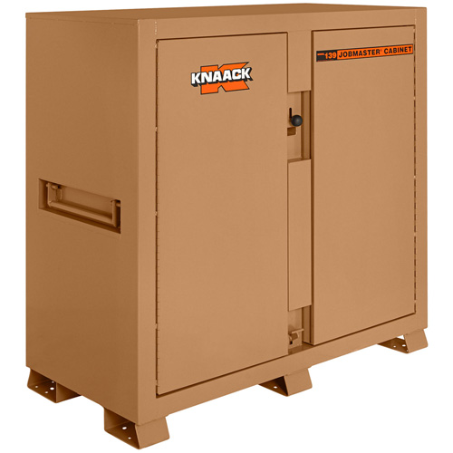Model 139 Jobsite Cabinet with Padlock, Steel, 59.4 Cubic Feet, Tan Meunier Outillage Industriel