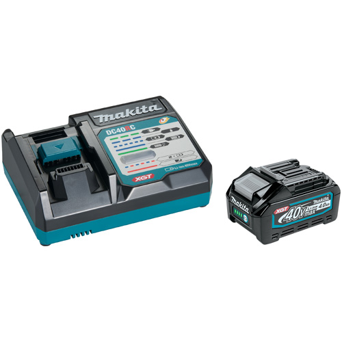 Trousse de d&eacute;marrage avec chargeur rapide et batterie 4,0Ah 40Vmax XGT, 40 V, Lithium-ion Meunier Outillage Industriel