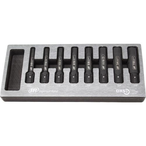 SAE Bit Impact Socket Set, Hex, 8 Pcs Meunier Outillage Industriel