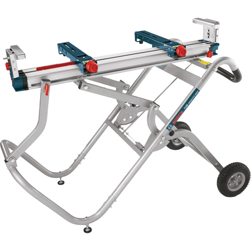 Support pour scie &agrave; onglets Gravity-Rise avec roues Meunier Outillage Industriel