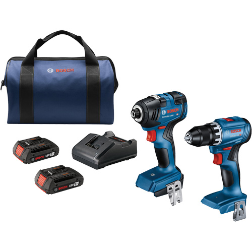 2-Tool Combo Kit, Lithium-Ion, 18 V Meunier Outillage Industriel