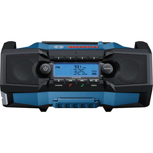 Compact Jobsite Radio with Bluetooth&reg; 5.0, Lithium-Ion, 18 V Meunier Outillage Industriel