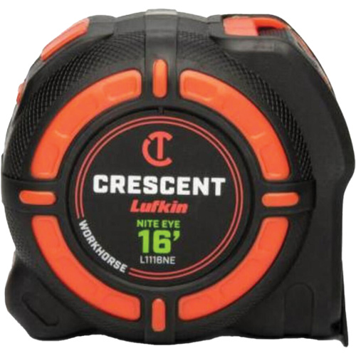 Ruban &agrave; mesurer WORKHORSE NITE EYE, 1-1/4" x 16' Meunier Outillage Industriel