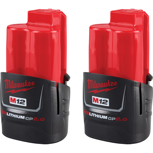 Batteries compactes M12 REDLITHIUM CP2.0, Lithium-ion, 12 V, 2 Ah Meunier Outillage Industriel