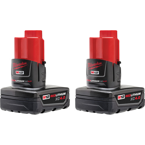 Batteries M12 REDLITHIUM XC 4.0, Lithium-ion, 12 V, 4 Ah Meunier Outillage Industriel