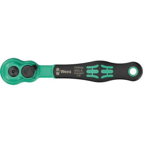 Cl&eacute; &agrave; cliquet Zyklop Comfort avec levier dinversion, Prise de 1/4", Poign&eacute;e Ergonomique Meunier Outillage Industriel