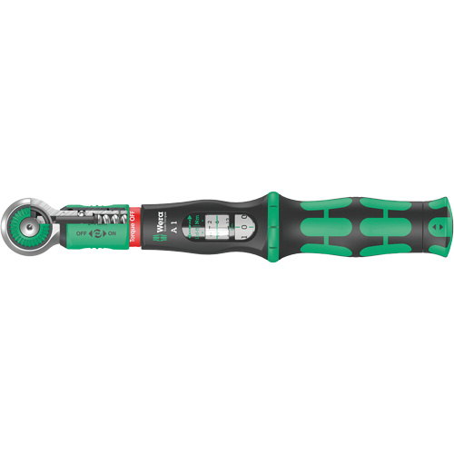 Safe-Torque A 1 Torque Wrench, Click, 1/4" Square Drive, 2 - 9 lbf. Ft Meunier Outillage Industriel