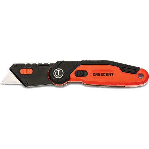 Folding Utility Knife, 1" Blade, Steel Blade, Aluminum Handle Meunier Outillage Industriel