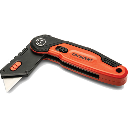 Folding Utility Knife, 1" Blade, Steel Blade, Aluminum Handle Meunier Outillage Industriel