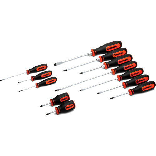 Dual Material Screwdriver Set, 12 Pcs. Meunier Outillage Industriel