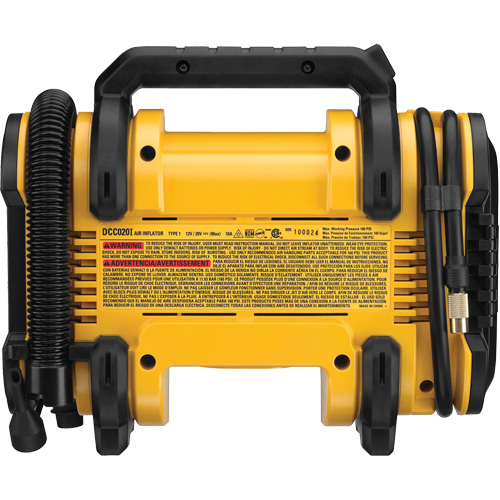 20V MAX Corded/Cordless Air Inflator (Tool Only), Electric Meunier Outillage Industriel