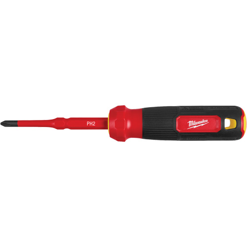 2-in-1 1000V Insulated Flip Shank Multi-Bit Screwdriver, 8-4/5" L, Cushion Grip Handle Meunier Outillage Industriel