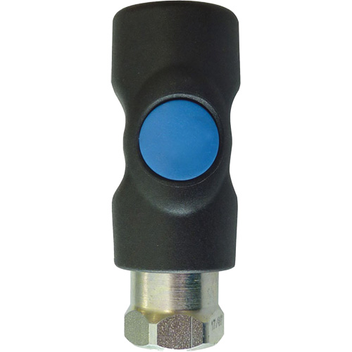 TOPQUIK S1 Industrial Quick Coupler, Polyester Composite/Stainless Steel, 1/4", Female NPT, 174 PSI Meunier Outillage Industriel
