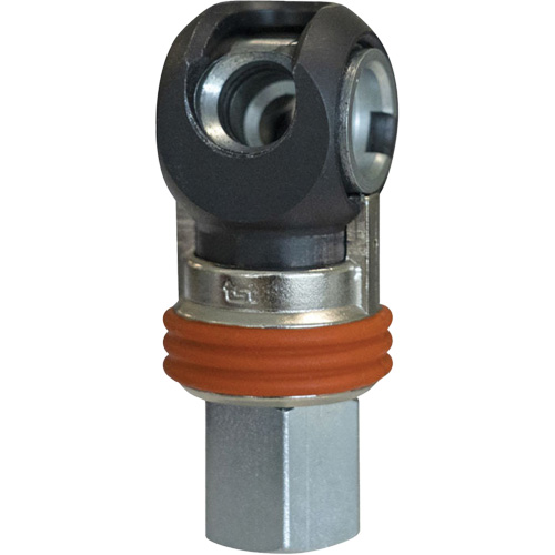 TOPQUIK SC Industrial Swing Quick Coupler, Nickel-Plated Steel, 3/8", Female NPT, 360 PSI Meunier Outillage Industriel