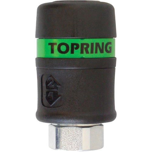 TOPQUIK Ultraflo 7.8 mm Quick Coupler, Polyester Composite, 3/8", Female NPT, 174 PSI Meunier Outillage Industriel