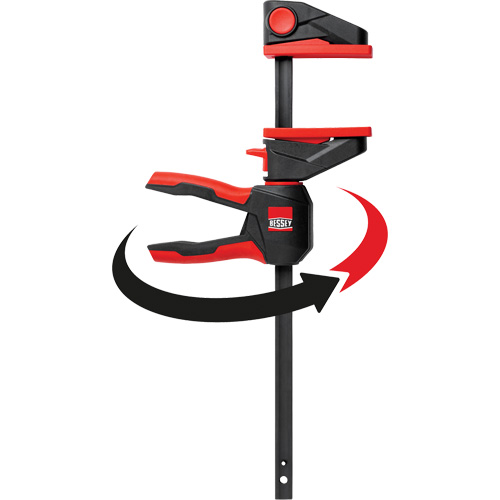 One-Hand Bar Trigger Clamps with 360° Rotating Handle, 4-1/2" (114.3 mm) Meunier Outillage Industriel