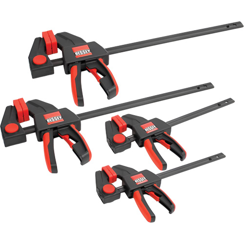 4-Piece Medium & Large Trigger Clamps Set, 12" (304.8 mm)/6" (152.4 mm) Meunier Outillage Industriel