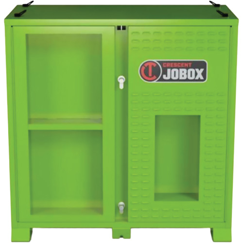 Armoire ventil&eacute;e pour le rangement d'&eacute;PI sur place, Acier, Vert lime haute visibilit&eacute; Meunier Outillage Industriel