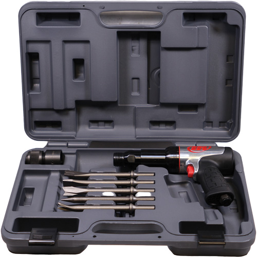 Marteau pneumatique robuste avec burins, 21,8 pi³/min, 1/4" NPT, 2600 coups/min, 3/4" x 3-3/4" (19,05 mm x 95,25 mm) Meunier Outillage Industriel